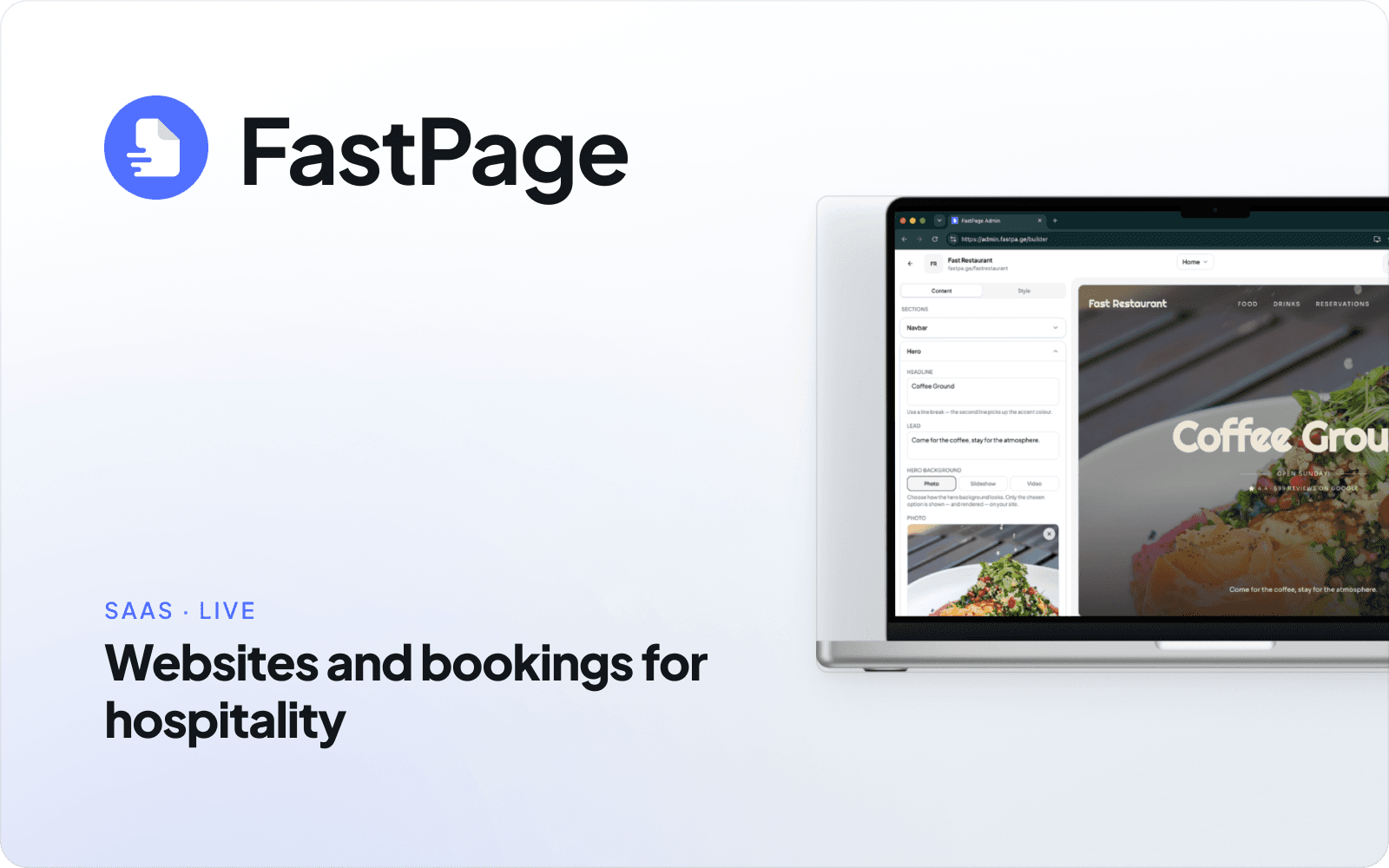 FastPage mockup